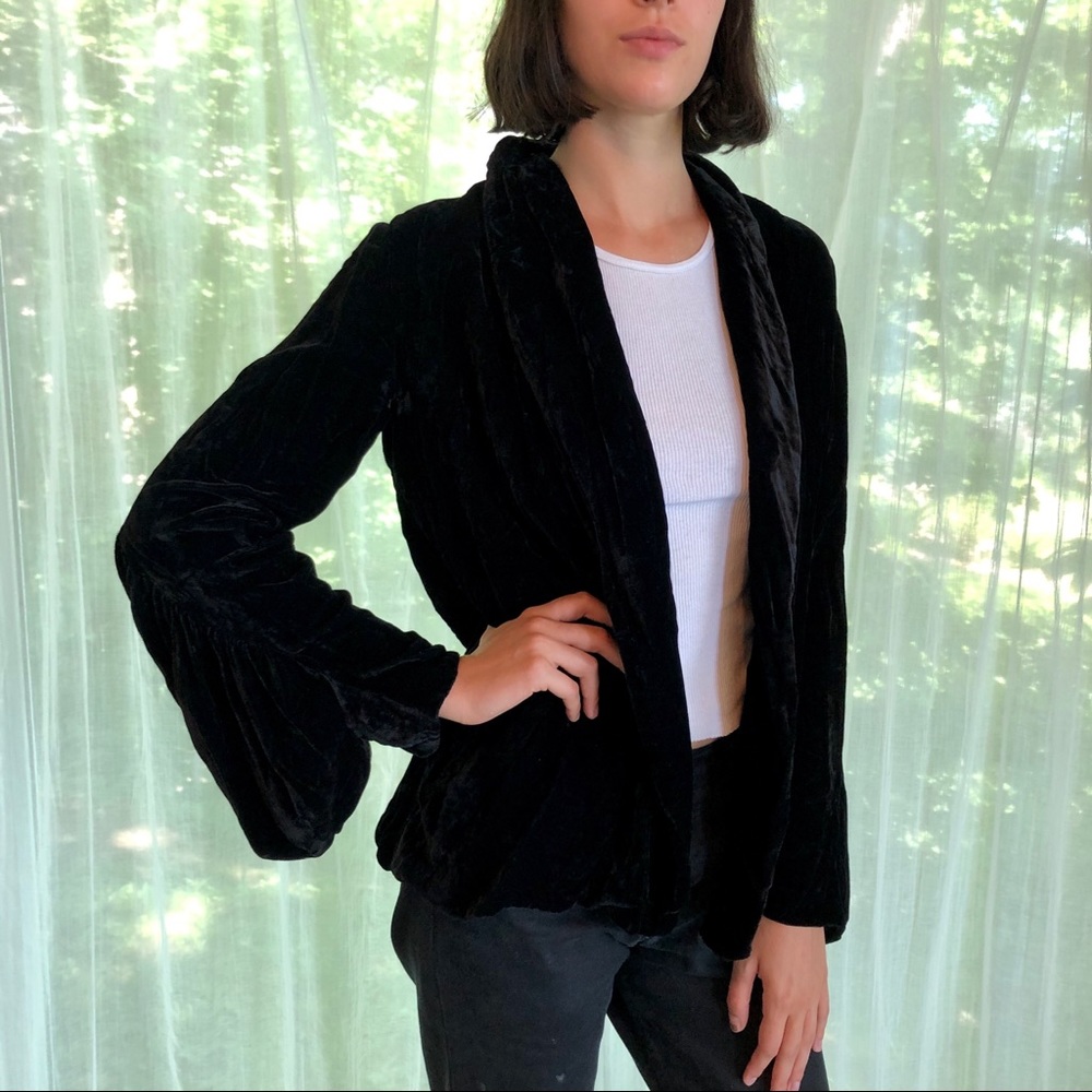 Velvet Open Jacket